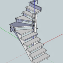 Escalier un quart tournant