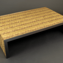 Table de salon en laiton