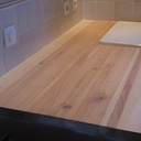 Plan de travail frêne et habillage peuplier