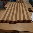 Planche à découper en chevron