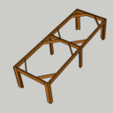 Voici mon projet pour une table de jardin