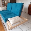 Canapé avec accoudoirs rabattables