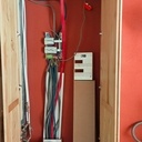 Cache compteur en chêne