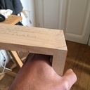 Gabarit à queue d'aronde recouverte.