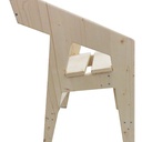 Fauteuil en 3 plis épicéa