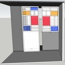 Projet de verrière inspiration Mondrian