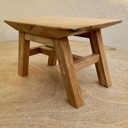 Tabouret bas. Chêne.