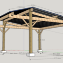 Dessin 3D du carport