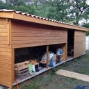 Cabanon, bûcher bois, range canoë et abri jardin - tout en un