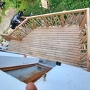 Terrase chêne et châtaignier