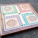 Jeu de petits-chevaux en bois