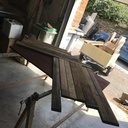 Table basse totalement en chêne