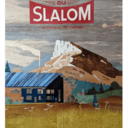 Affiche Brasserie du slalom en marqueterie
