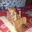 Wooden  caterpillar D10 t