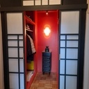 Portes coulissantes type shōji pour un dressing