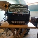 Desserte pliante pour accordéon