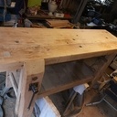 Etabli ancien refait de A à Z pour devenir meuble double vasques