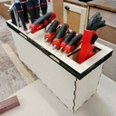 Rangement tournevis dans armoire