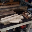 Planche à découper en bois de bout