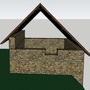 Charpente ancestrale à faîtage décentré et sarking