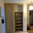Portes de placard et aménagement en châtaignier