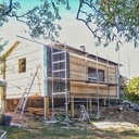 Agrandissement en ossature bois sur plancher bois dans la Loire