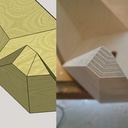 Tabouret en contreplaqué