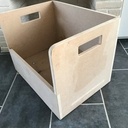 Bac de rangement et déplacement de bois pour la cheminée