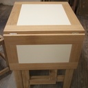 Table haute à rallonge