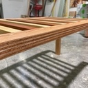 Banc laméllé-collé