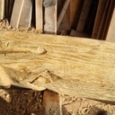 Linteau sculpté robinier faux acacia