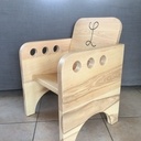 Petite chaise pour enfant en frêne et sa petite table