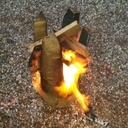 Tabouret hêtre brulé