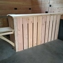 Aménagement de l'espace d'accueil d'une brasserie