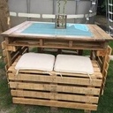 Table et bancs exterieur