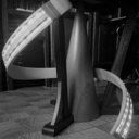 Lampe s'enroulant autour d'un cône