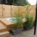 Terrasse avec spa
