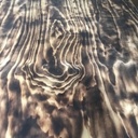 Porte coulissante - bois brûlé