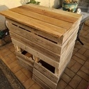 Composteur en bois de palette