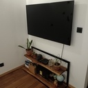 Meuble TV plateaux Noyer