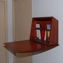 Secrétaire mural à abattant