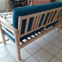 Canapé avec accoudoirs rabattables