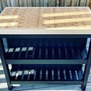 Desserte/ îlot de cuisine en hêtre