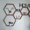 Étagères hexagonale design