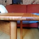 Détail de la fausse languette en chêne