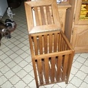 Bac a linge avec chene récupéré sur la carcasse d'un vieux divan