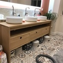 Meuble 3 vasques de salle de bain