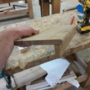 Marchepied en chêne massif