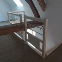 Echelle de meunier et garde-corps