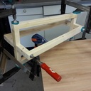 Lampe bureau en palette